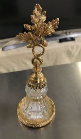 Vintage Brass Glass Perfume