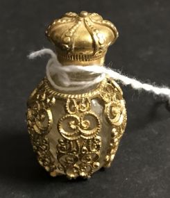 Gold Filigree Perfume Bottle