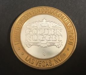 Golden Nugget Ten Dollar Token .999 Silver