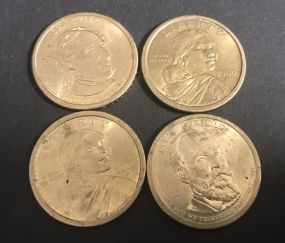 2001 and 2000 Sacagawea, John Tyler, James Garfield Coins