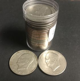 21 Eisenhower Dollar Coins