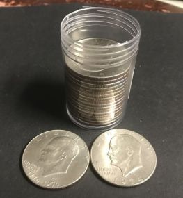 18 Eisenhower Dollar Coins