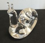 Steuben Crystal Snail