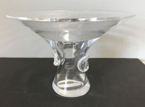 Steuben Glass Footed Compote