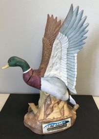 Wild Mallard Duck in Flight Decanter