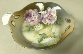 R&S Prussia Porcelain Dish Hand Painted