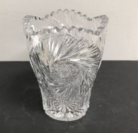 Small Cut Crystal Vase