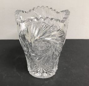 Small Cut Crystal Vase