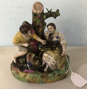 Staffordshire Style Figurine of Man and Lady