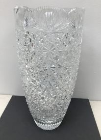 Large Cut Crystal Vase