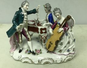 Dresden Figurine of Ladies & Gentleman