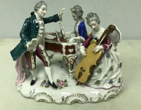 Dresden Figurine of Ladies & Gentleman
