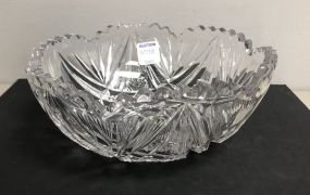 Vintage Cut Crystal Serving Bowl