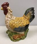 Hand Painted Porcelain Rooster