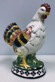 Haint Painted Porcelain Hen