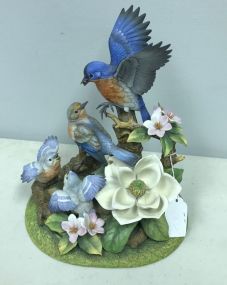 Porcelain Bluebird Family Limited Addition