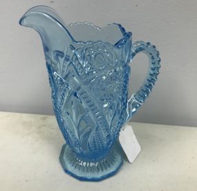 Light Blue Crystal Pitcher