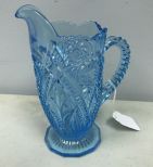 Light Blue Crystal Pitcher