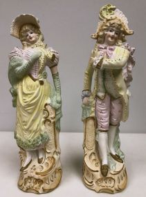 Pair Bisque French Style Figurines