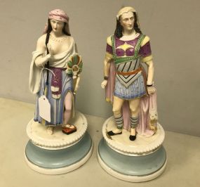 Pair of Porcelain Figurines of Biblical Characters