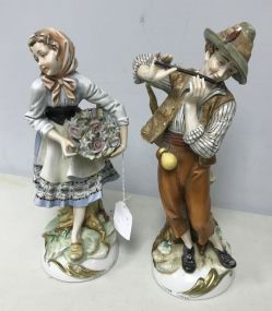 Pair of Austrian Figurines of Man and Woman