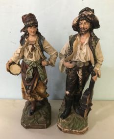 Pair of Figurines of Gypsy's
