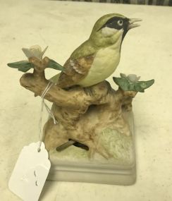 Vintage Gorham Porcelain Bird Figurine & Music Box