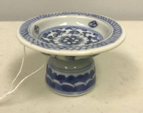 Small Blue & White Oriental Dish