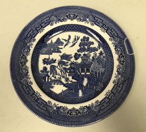 Blue & White Oriental Dessert Plate Churchill England