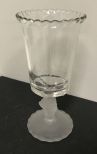 Gillinder & Son Lion Pattern Glass Celery Holder