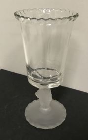 Gillinder & Son Lion Pattern Glass Celery Holder