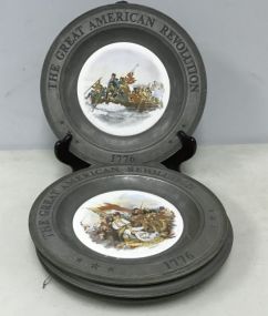 Set of 4 The Great American Revolution Plates