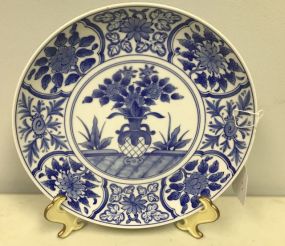 Blue & White Oriental Plate