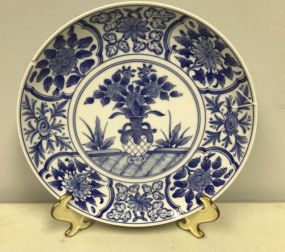 Blue & White Oriental Plate