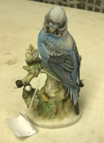 Vintage Porcelain Bird House Sparrow 