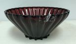 Vintage Large Ruby Red Vegetable Bowl 