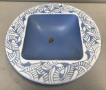 Vintage Hyalyn Porcelain Blue Bowl