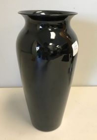 Vintage L.E. Smith Large Black Vase