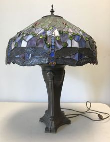 Tiffany Style Dragonfly Table Lamp