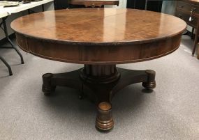 19th Century Mahogany Dining Room Table Signed by Maker 