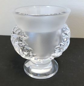 Lalique Vintage Vase Signed/St. Cloud Acanthus Leaf