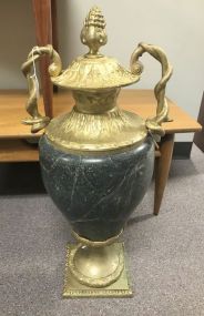 Large Green Marble Urn 27