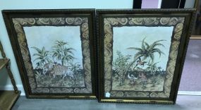 Pair Framed Animal Prints