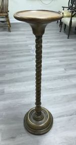 Oak Barley Twist Pedestal