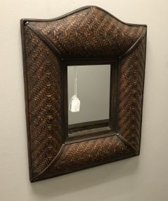 20th Century Wicker Mirror