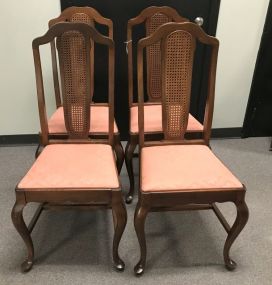 Vintage Queen Anne Style  Mahogany Side Chairs