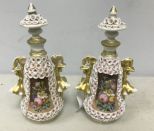 Pair of Old Paris Perfumes