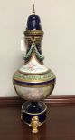 Blue Sevres Capped Urn 18