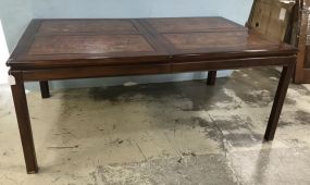 Oriental Mahogany Dining Table & 6 Chairs