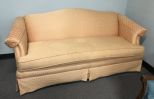 20th Century Salmon Color Camel Back Sofa